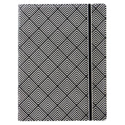 Filofax Notebook Impressions A5 Black/White Deco Lined - Cafe Supply