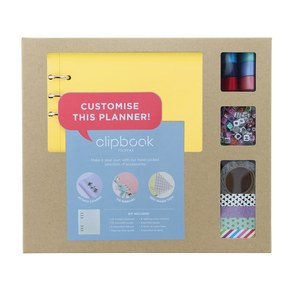 Filofax A5 Clipbook Creative Kit Lemon - Cafe Supply