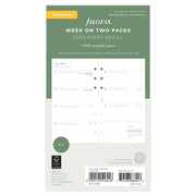 Filofax Eco Week on Two Pages Diary Refill - Personal - Cafe Supply