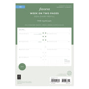Filofax Eco Week on Two Pages Diary Refill - A5 - Cafe Supply