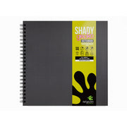 Artgecko Shady Sketchbook 300mm Square 80 Pages 40 Sheets 200gsm Black Toned Card - Cafe Supply
