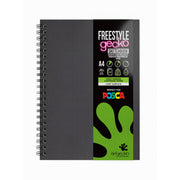 Artgecko Freestyle Sketchbook A4 60 Pages 30 Sheets 250gsm White Hybrid Paper - Cafe Supply