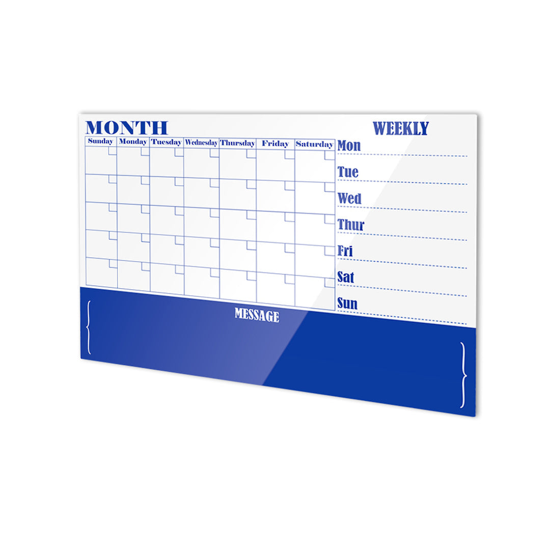 MONTHLY PLANNER | Magnetic Glassboard | 1200 x 900mm