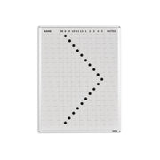 STAFF INDICATOR WHITEBOARD | 20 Names | 600 x 800mm | PORCELAIN