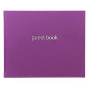 Letts Guest Book Dazzle Purple 127 Page 216x265mm - Cafe Supply