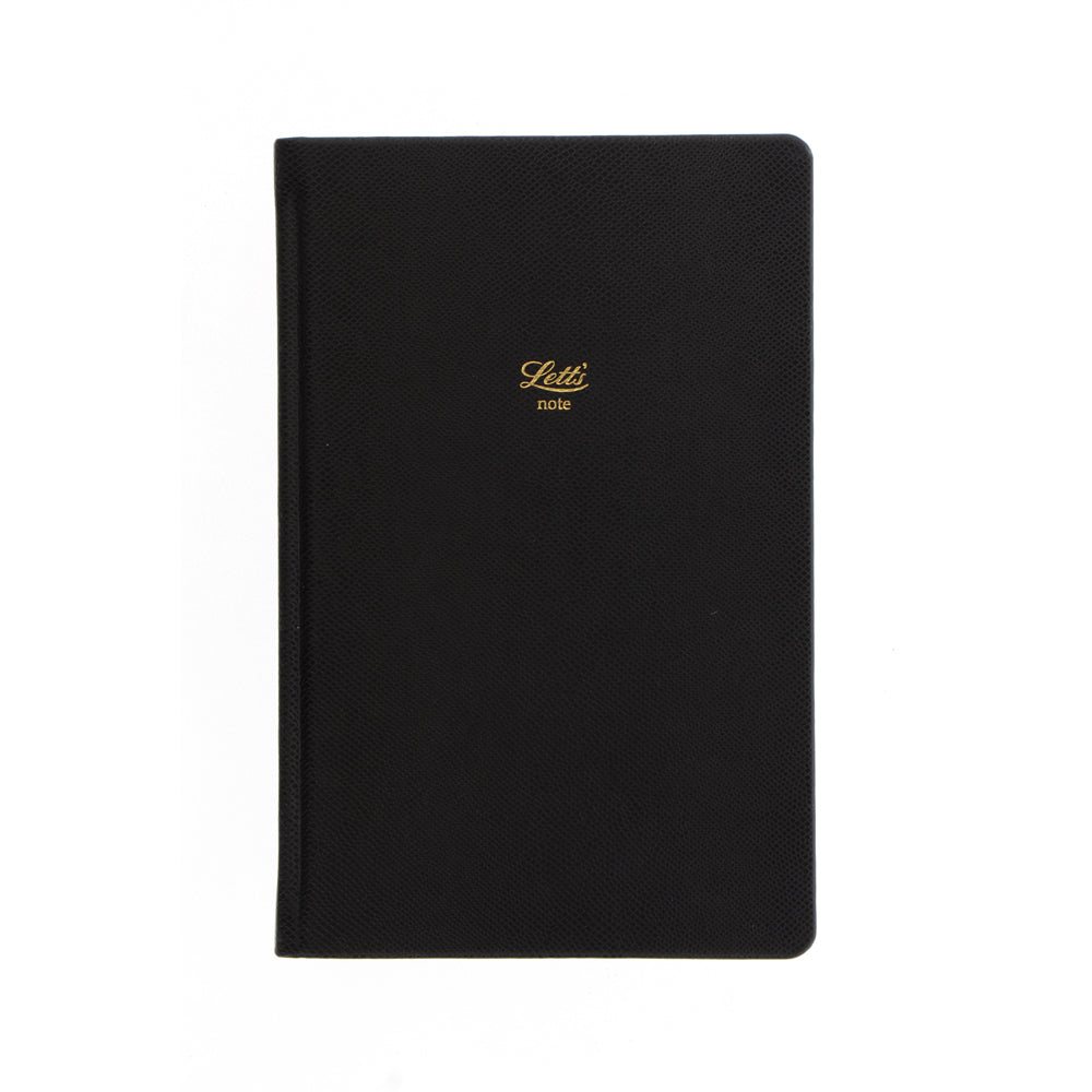 Letts Notebook Legacy A5 Black Lined - Cafe Supply