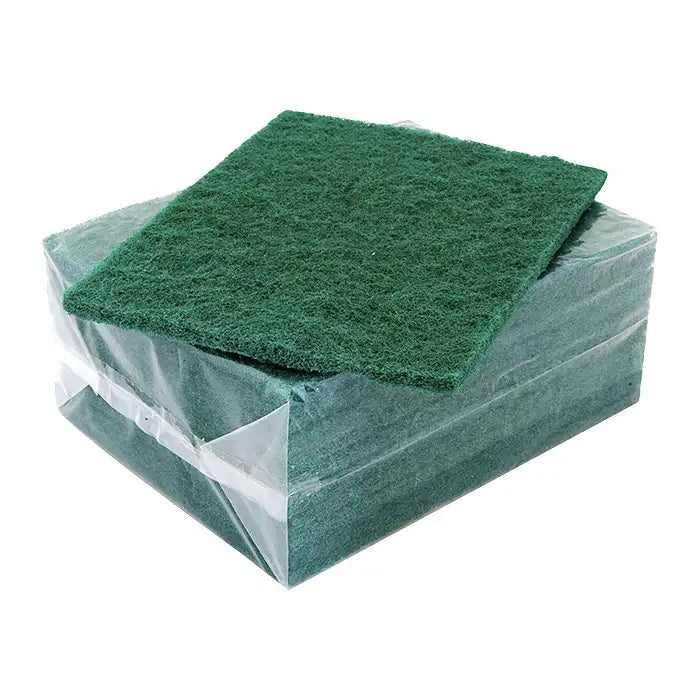 Bastion Green Scouring Pads - 200mm x 145mm - Bulk Pack