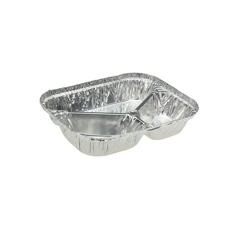 Emperor Rectangle 3-Compartment Foil Tray With Lid