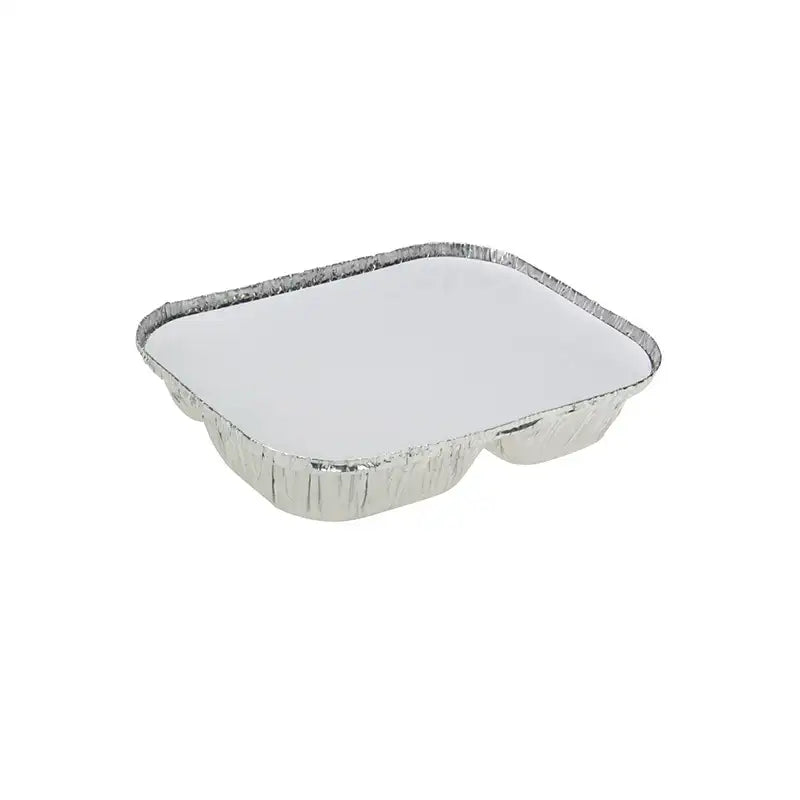 Emperor Rectangle 3-Compartment Foil Tray With Lid