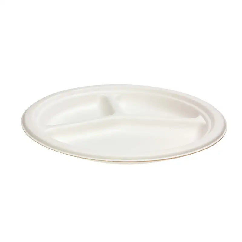 Green Choice Sugar Cane - 3 Compartment Plate 260mm (10")