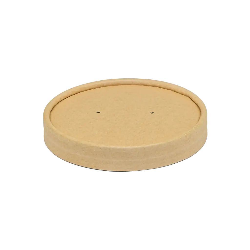 Green Choice Kraft Lids to fit 16oz soup bowls