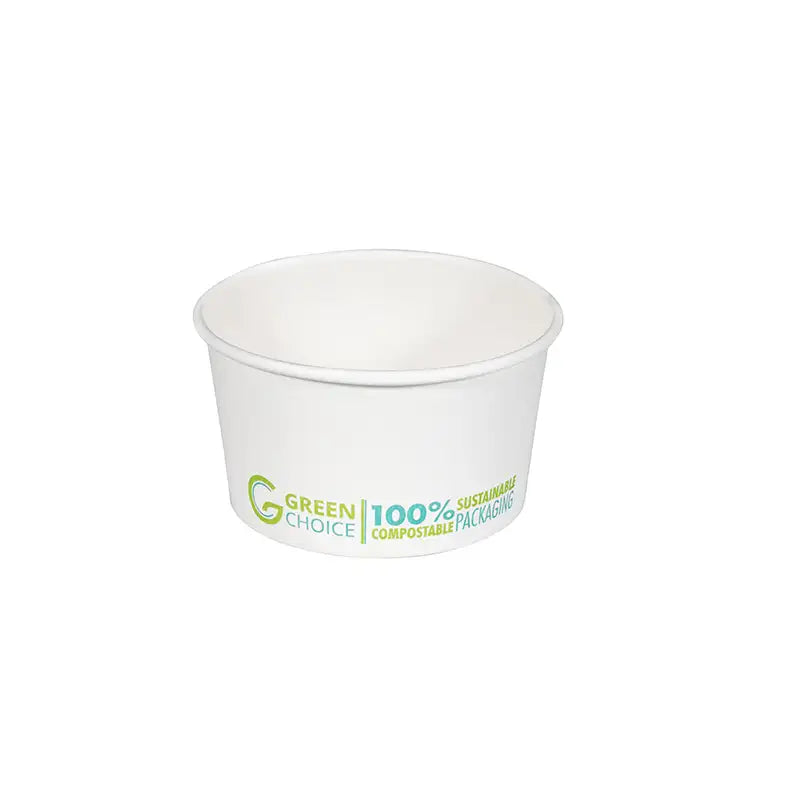Green Choice Dessert Tub WHITE PLA - 5oz