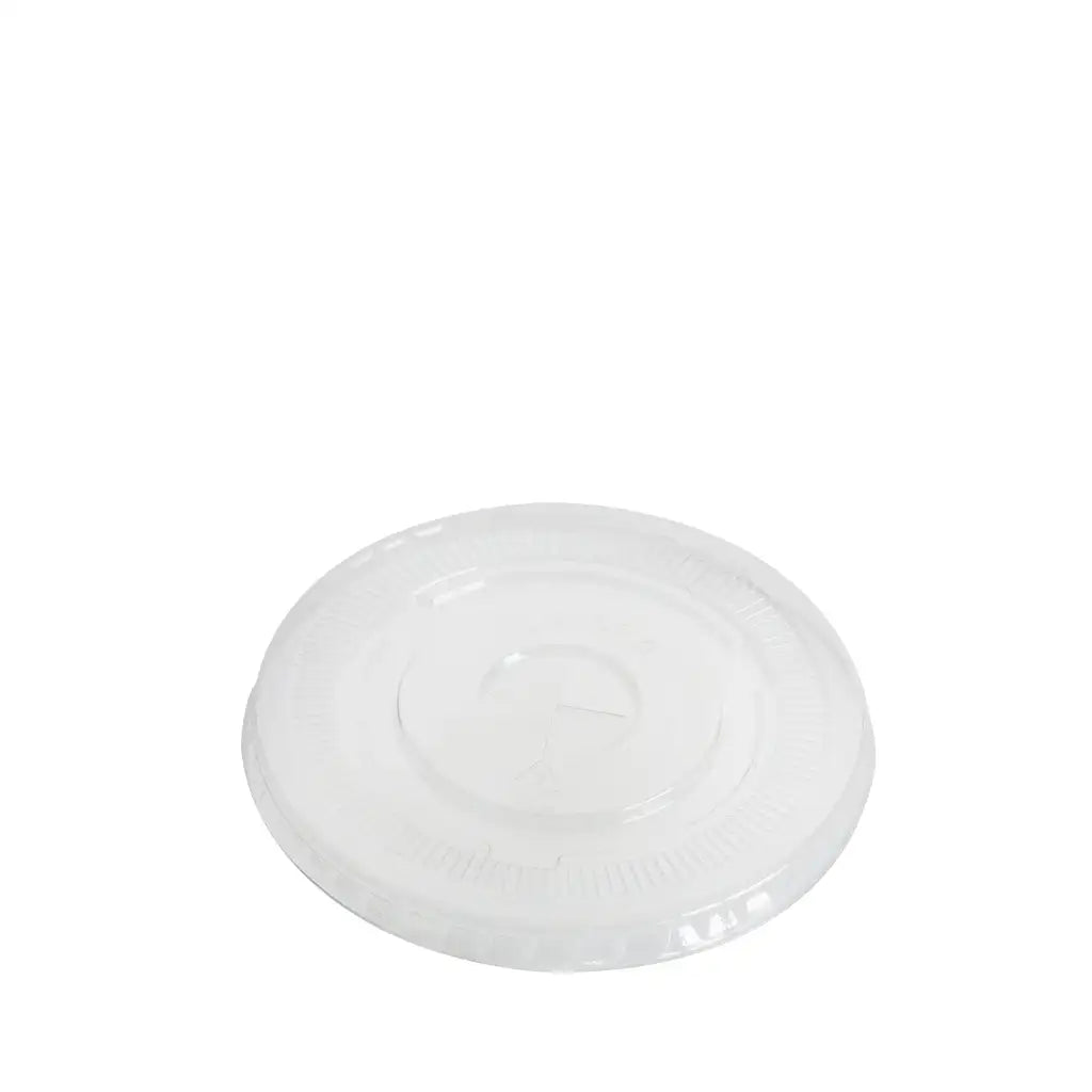 Green Choice Clear Cup Flat Lid PLA for 12/16oz Cup- 98mm DIA