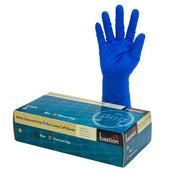 Bastion Blue Nitrile Diamond Grip 300mm Cuff, Medium