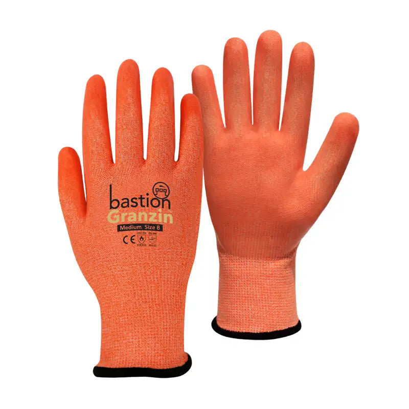Bastion Granzin Silicone Grip Heat Resistant Gloves, Medium (8)