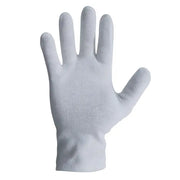Bastion Polycotton Interlock Gloves Hemmed Cuff Large, White