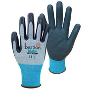 Bastion Mako Grey HPPE/Spandex Gloves, Medium (8)
