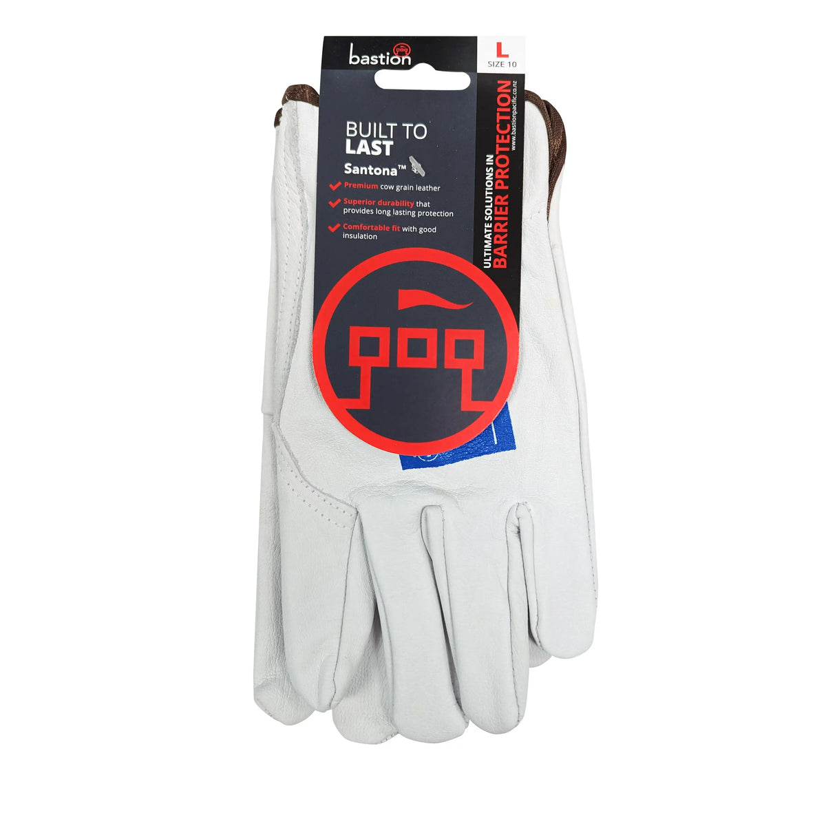 Bastion Santona Leather Gloves, Medium (9)