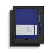 Lamy Notebook Fountain Pen Gift Set A5 Soft Cover Blue - Cafe Supply