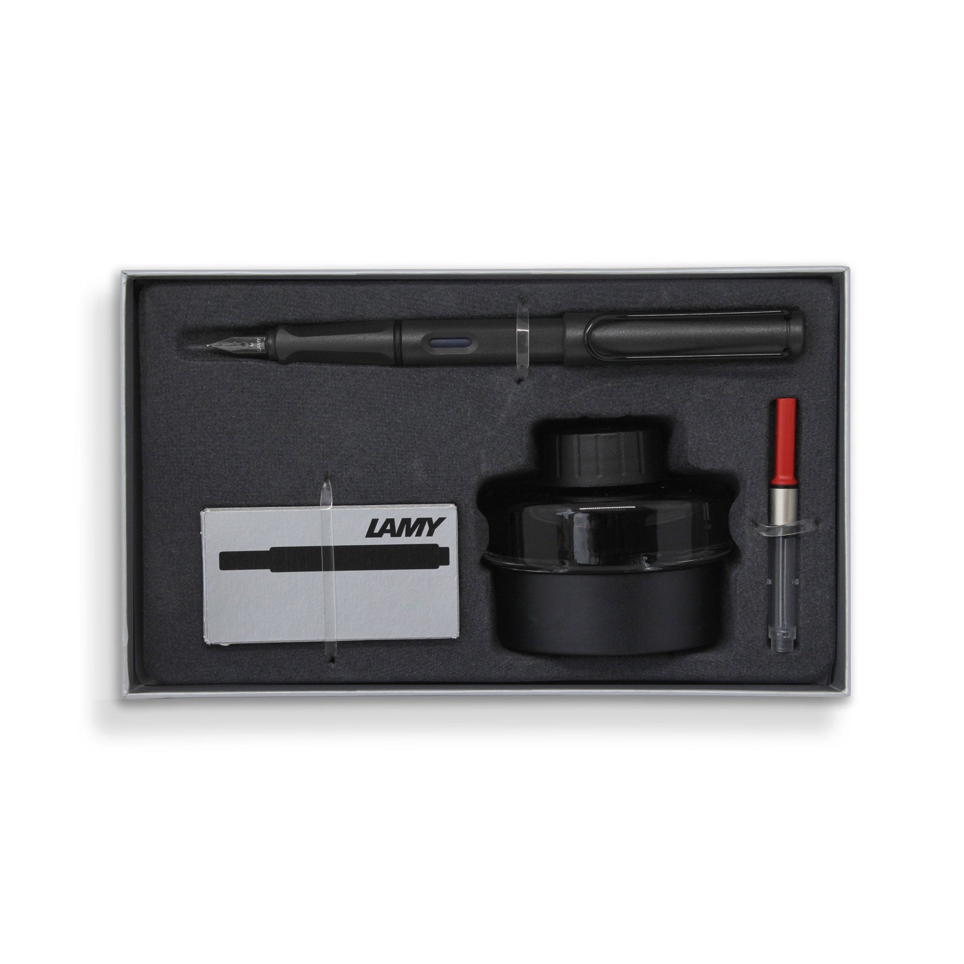 Lamy Fountain Pen Gift Set Charcoal E193 - Cafe Supply