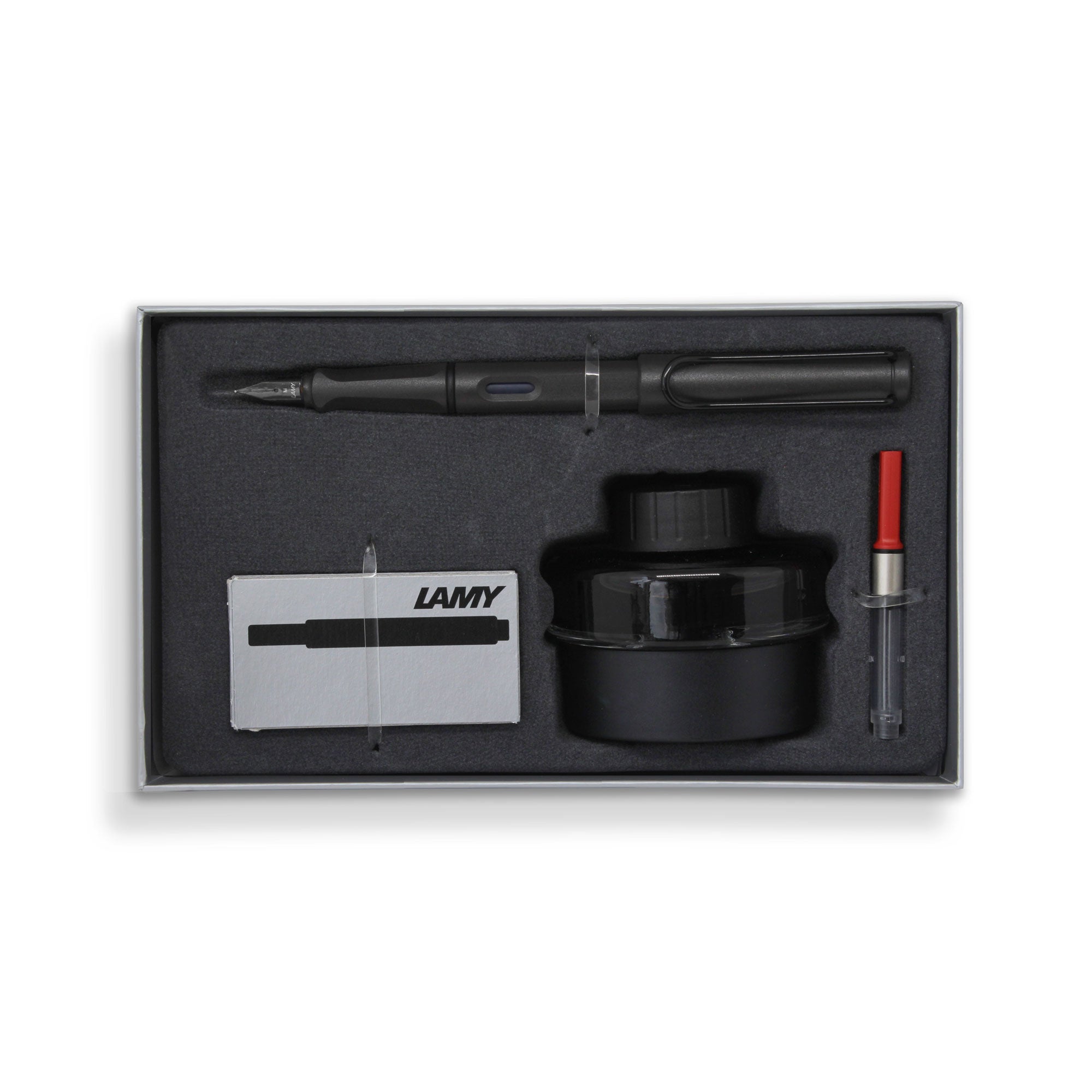 Lamy Fountain Pen Gift Set Charcoal E193 - Cafe Supply