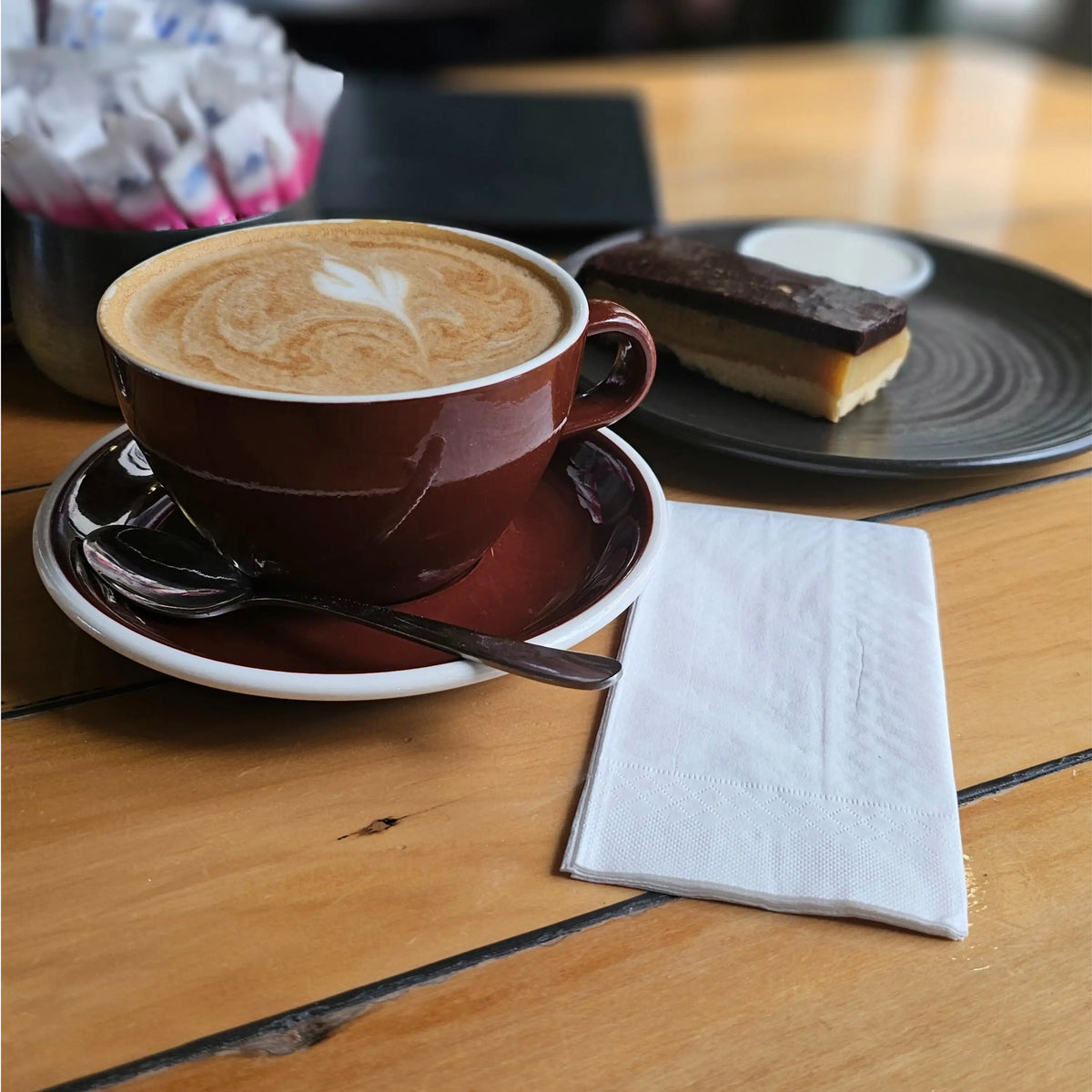 Green Choice Lunch Napkin - White - 1/8 fold - 2 ply