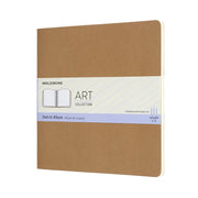 Moleskine Art Cahier Sketch Album Squared Kraft Brown - Cafe Supply