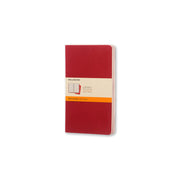 Moleskine Cahier Journals Large Cranberry Red Ruled Pack 3 - Cafe Supply
