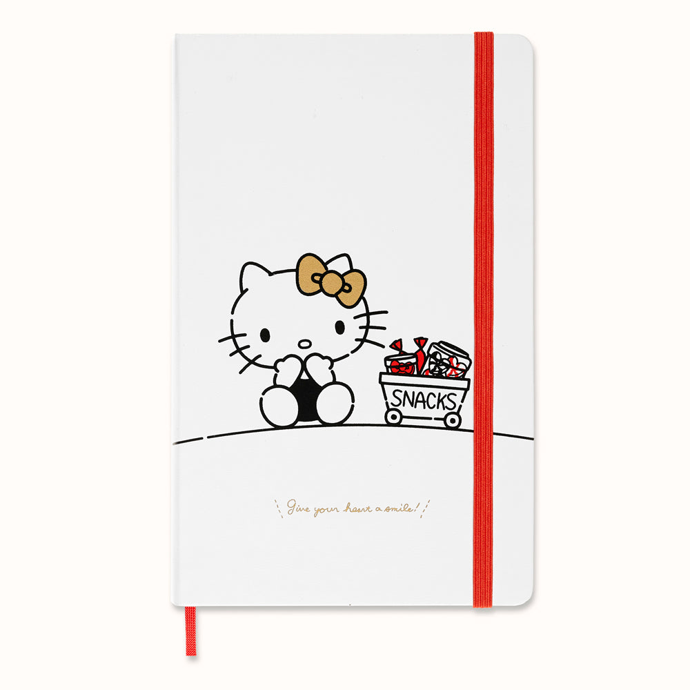Moleskine Limited Edition Notebook Hello Kitty Large Plain White - Cafe Supply
