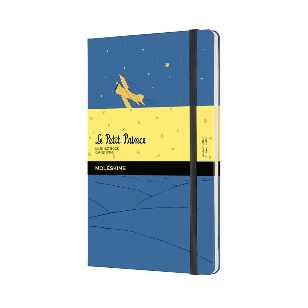 Moleskine Limited Edition Notebook Petit Prince Large Ruled Forget Me Not Blue - Cafe Supply