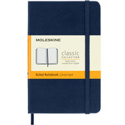 Moleskine Notebook Pocket Sapphire Blue Hard Cover Ruled - Cafe Supply