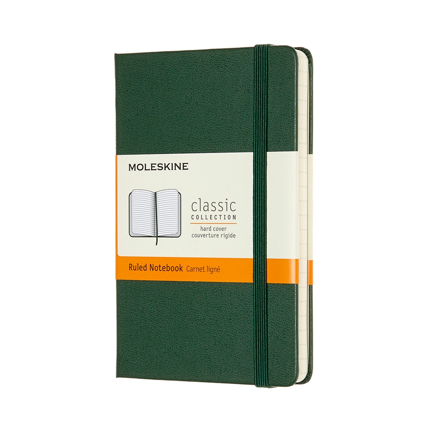 Moleskine Notebook Pocket Ruled Myrtle Green Hard - Cafe Supply