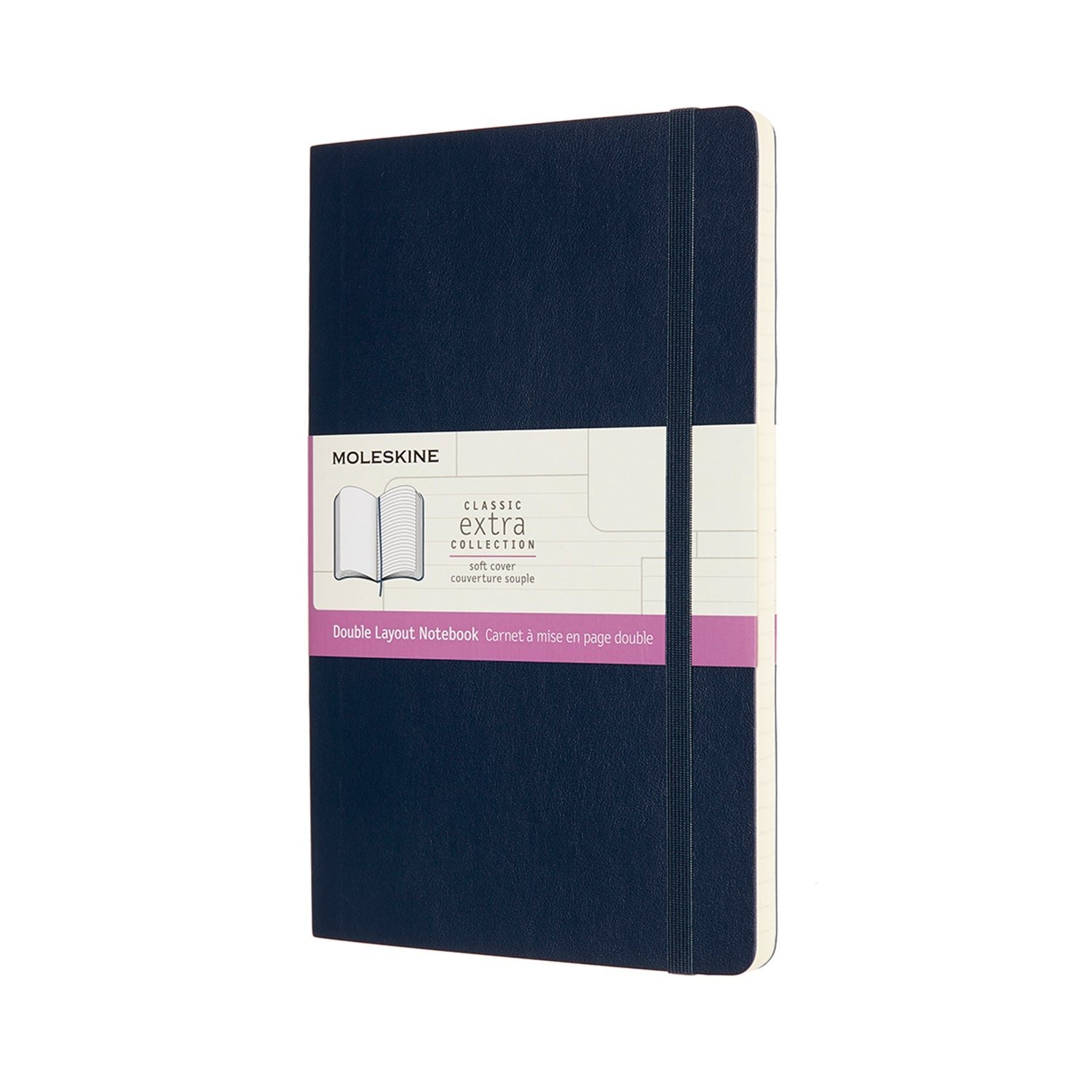 Moleskine Notebook Sapphire Large Ruled + Plain Soft Cover - Cafe Supply