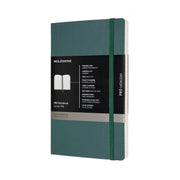 Moleskine Pro Notebook Large Forest Green Soft Cover - Cafe Supply