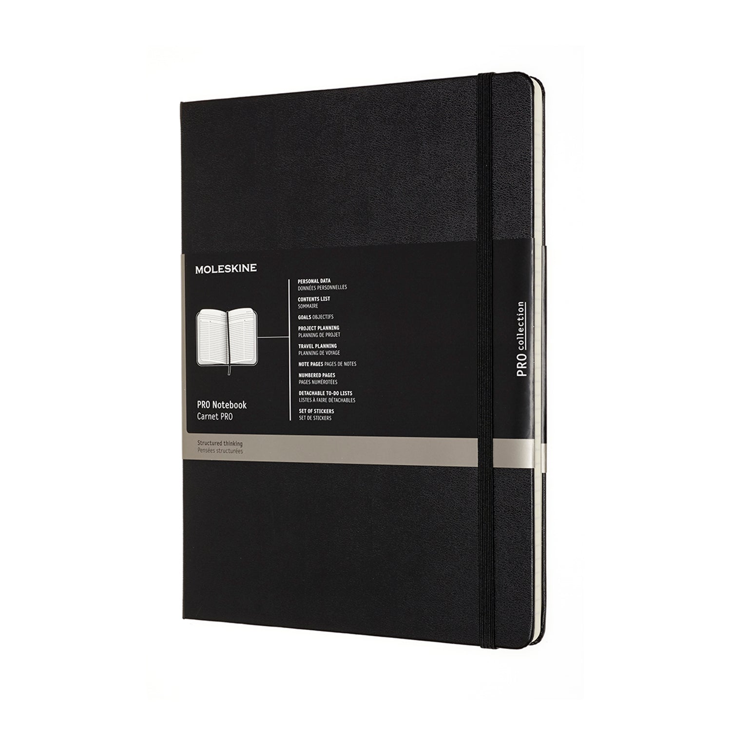 Moleskine Pro Notebook XL Black Hard - Cafe Supply