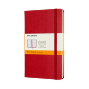 Moleskine Notebook Medium Scarlet Red Hard Cover Ruled - Cafe Supply
