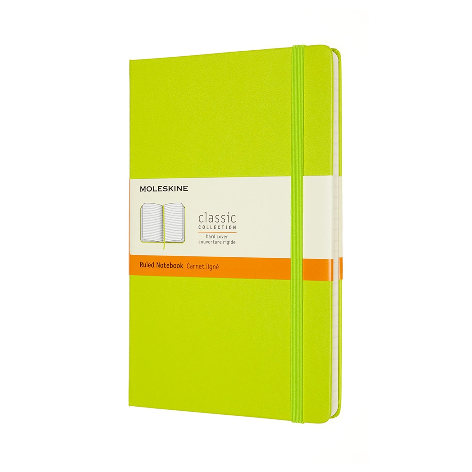 Moleskine Notebook Large Ruled Lemon Green Hard - Cafe Supply