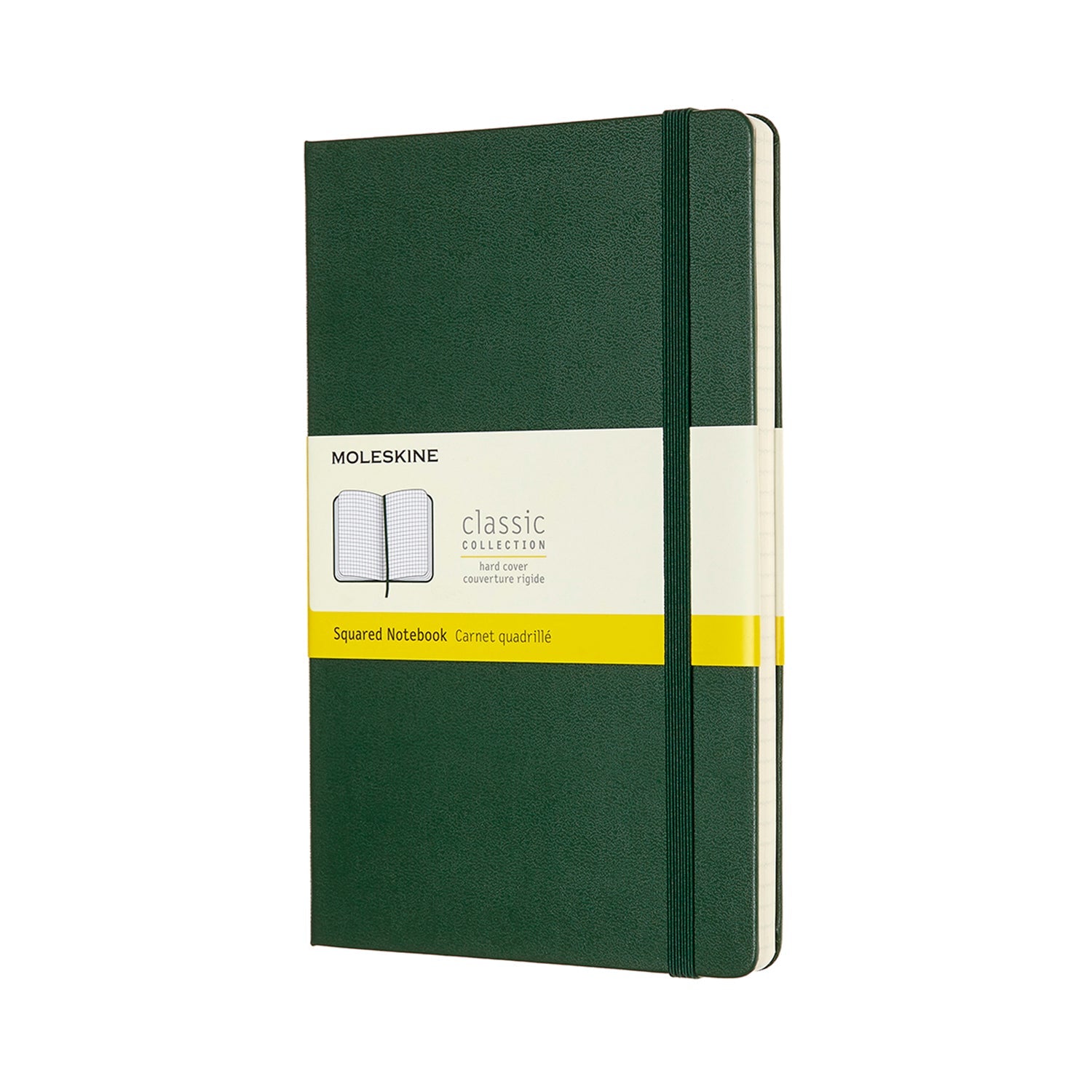 Moleskine Notebook Large Square Myrtle Green Hard - Cafe Supply