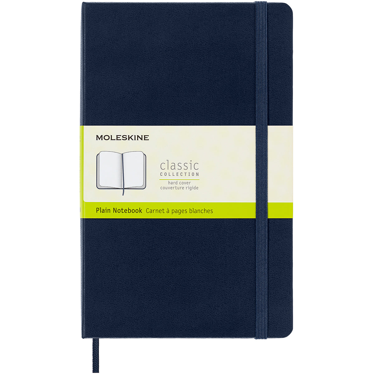 Moleskine Notebook Large Sapphire Blue Hard Cover Plain - Cafe Supply