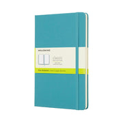 Moleskine Notebook Large Plain Reef Blue Hard - Cafe Supply