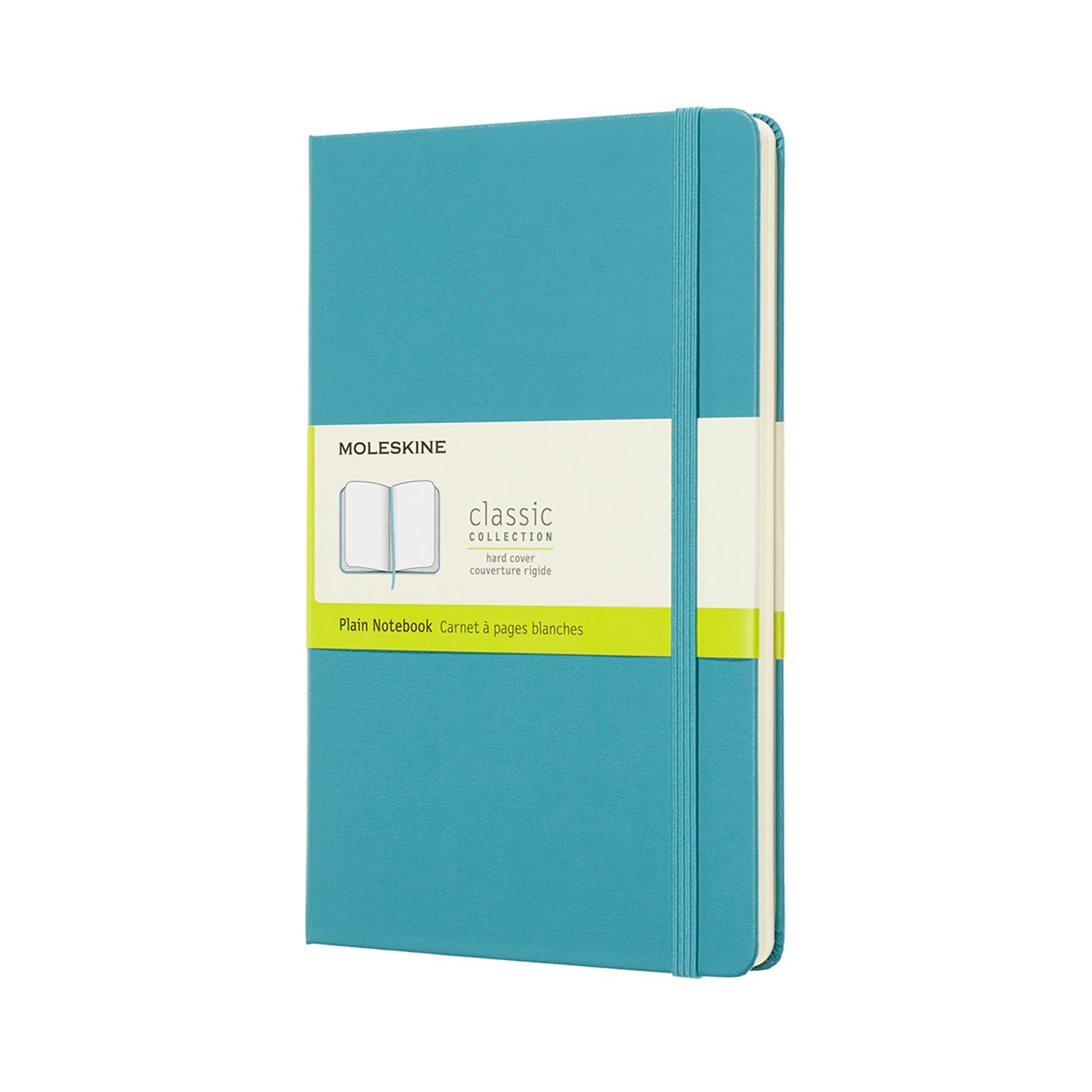 Moleskine Notebook Large Plain Reef Blue Hard - Cafe Supply