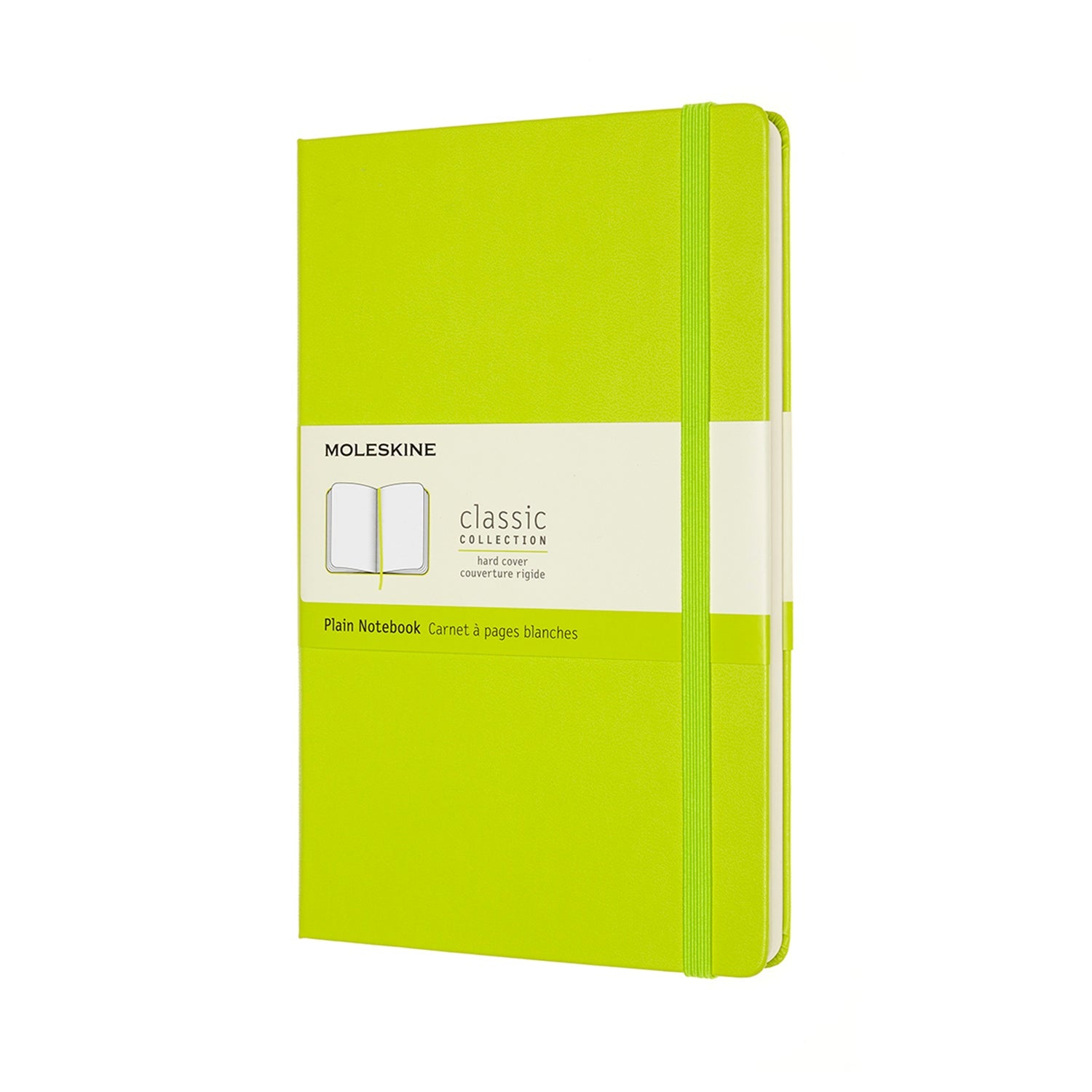 Moleskine Notebook Large Plain Lemon Green Hard - Cafe Supply
