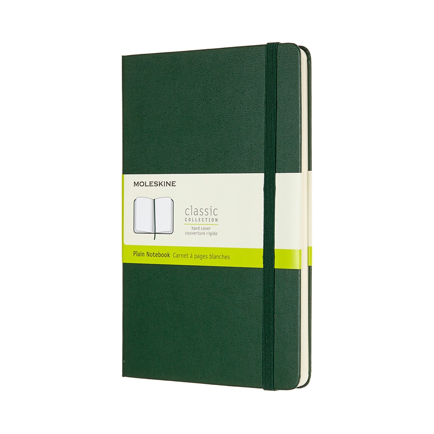 Moleskine Notebook Large Plain Myrtle Green Hard - Cafe Supply