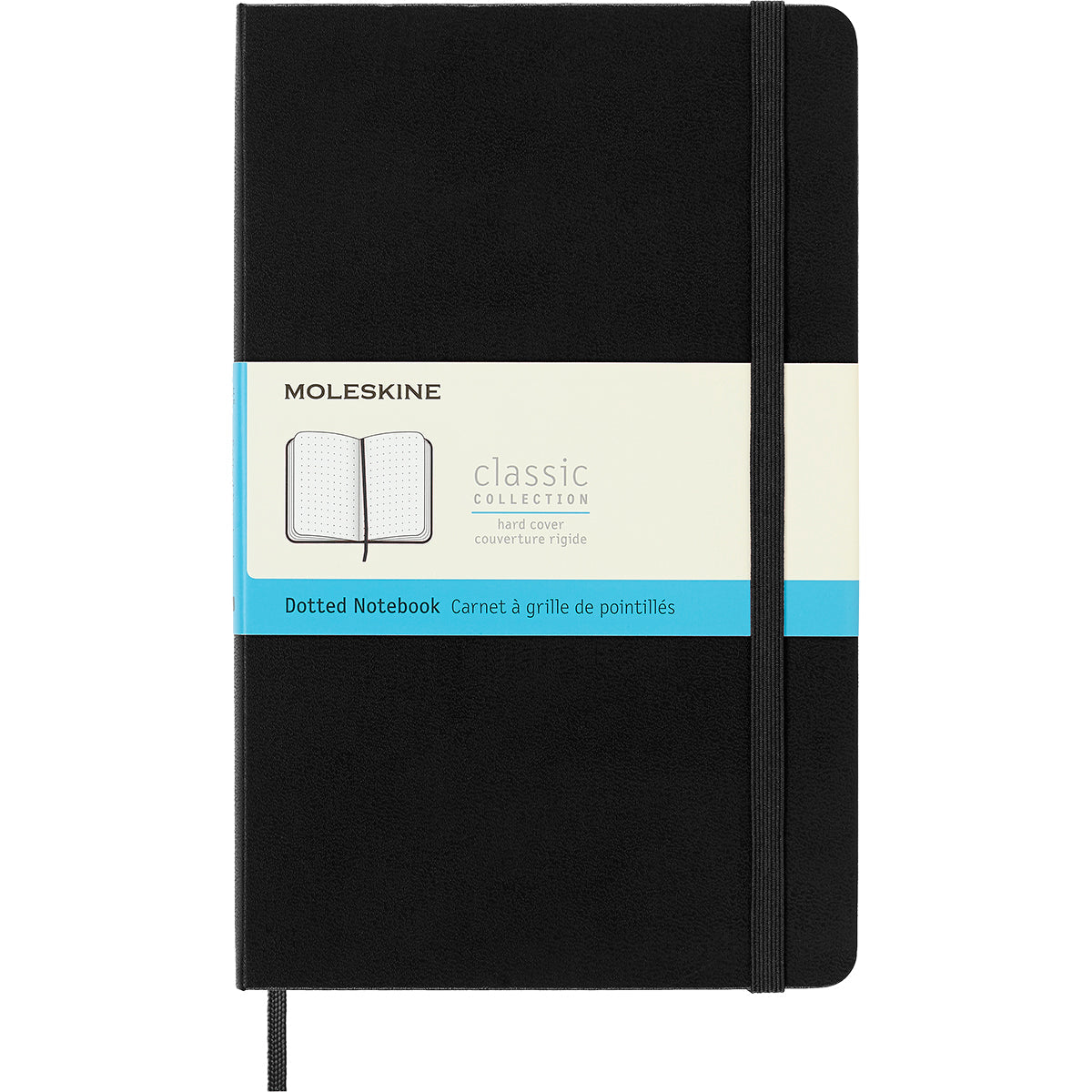 Moleskine Notebook Large Black Hard Cover Dot - Cafe Supply