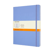 Moleskine Notebook XL Ruled Hydrangea Blue Hard - Cafe Supply
