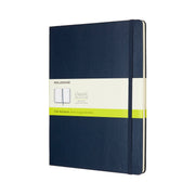 Moleskine Notebook XL Plain Sapphire Blue Hard - Cafe Supply