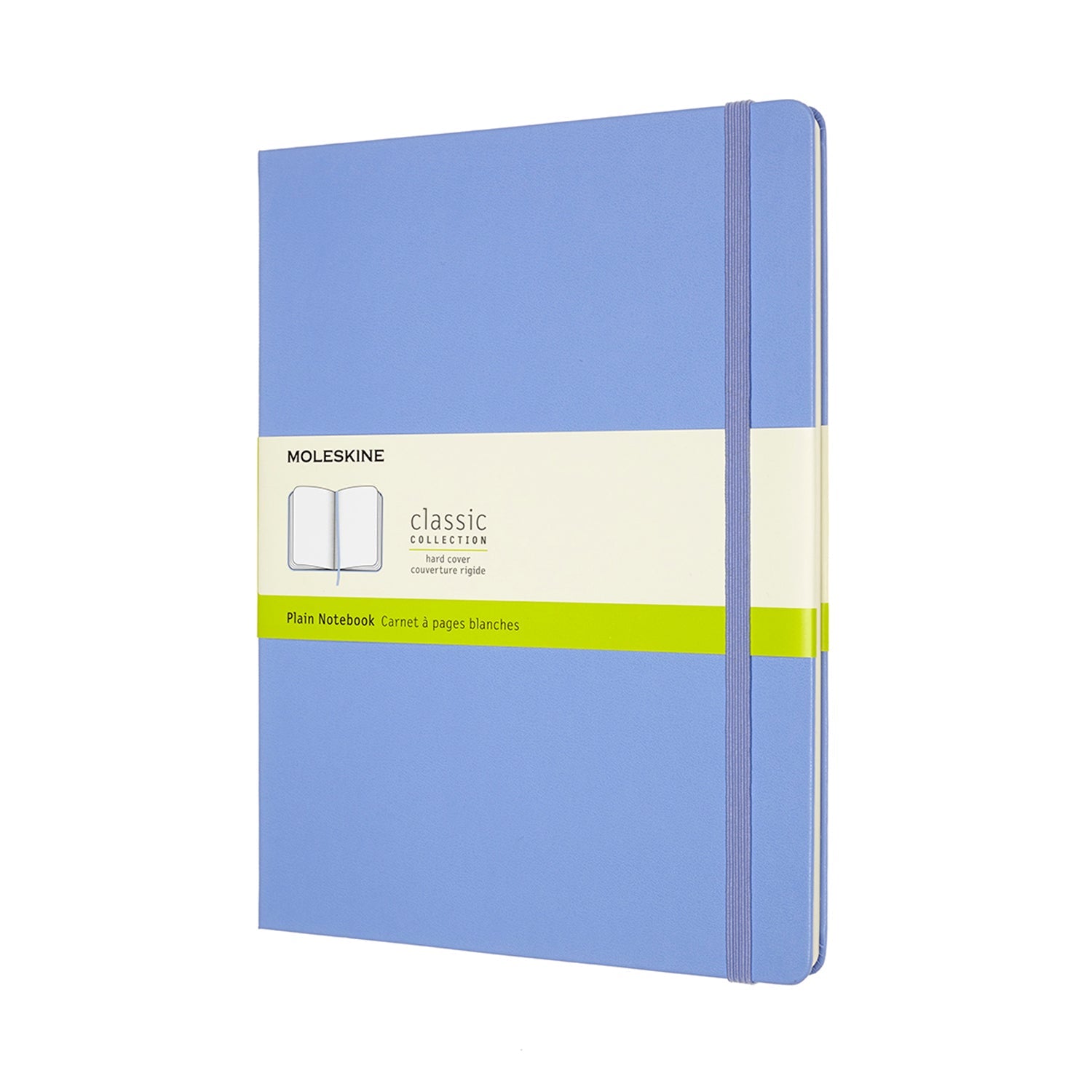 Moleskine Notebook XL Plain Hydrangea Blue Hard - Cafe Supply