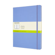Moleskine Notebook XL Plain Hydrangea Blue Hard - Cafe Supply