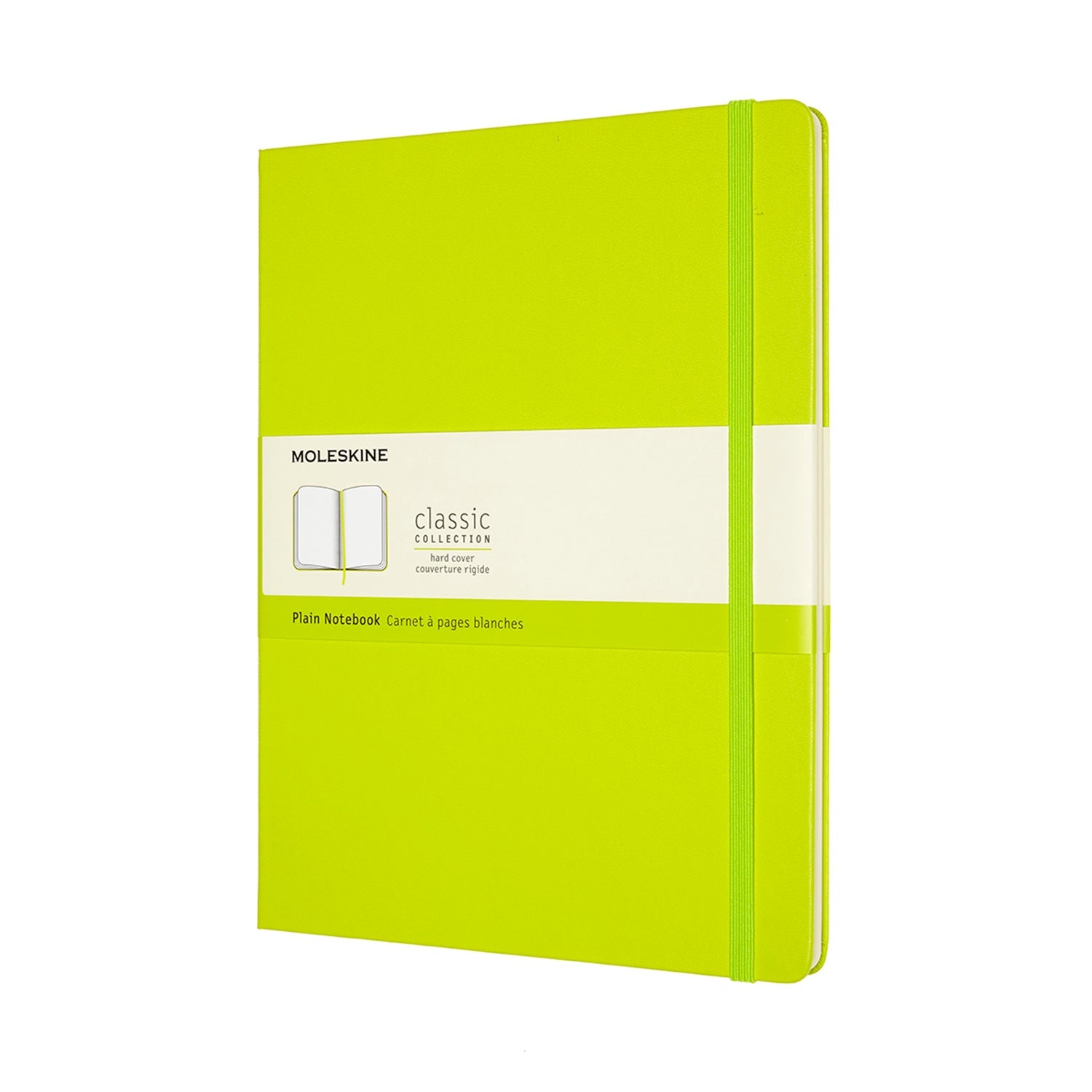 Moleskine Notebook XL Plain Lemon Green Hard - Cafe Supply