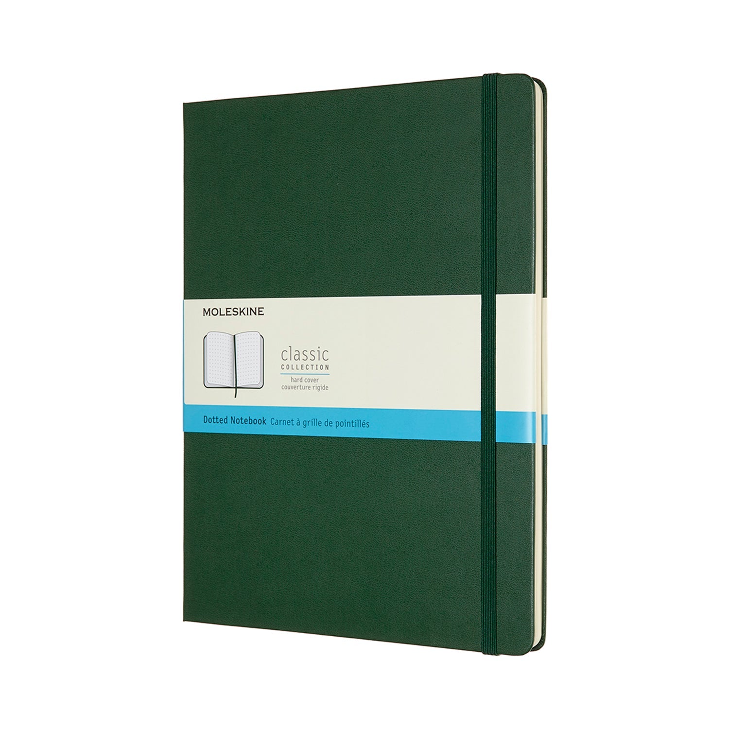 Moleskine Notebook XL Dot Myrtle Green Hard - Cafe Supply
